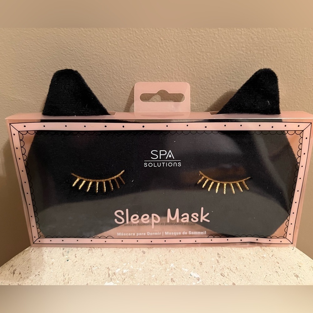 Spa solutions Black Cat Spa Sleep Mask NWT